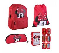 Minnie Maus Schulpaketangebot Komplett-Set 4-tlg. Für Kinder, alles für den perfekten Start in die Schule