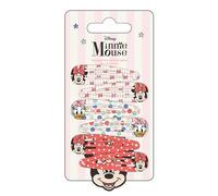 Minnie Maus und Freunde Haarspangen Schönheitsset für Mädchen mit Schleife oben und Glitzer - Set enthält 6 Haarspangen