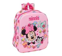Minnie Mouse 3D-Kinderrucksack, leicht zu reinigen, ideal für Kinder verschiedener Altersgruppen, bequem und vielseitig, Qualität und Widerstandsfähigkeit, 22 x 10 x 27 cm