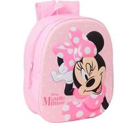 Minnie Mouse 3D-Rucksack für Kinder - Geprägter Schulrucksack für Jungen und Mädchen - Rucksack mit lustigem und originellem Design, bequem und sicher