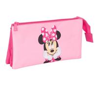 Minnie Mouse Federmäppchen für Kinder, ideal für Kinder im Schulalter, bequem und vielseitig, Qualität und Widerstandsfähigkeit, 22 x 3 x 12 cm