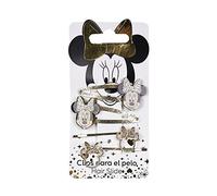 Minnie Mouse Haarnadeln, goldfarben, aus 100% Polyester, bedruckt mit Minnie Mouse, Originalprodukt, entworfen in Spanien