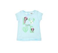 Minnie Mouse Kinder Mädchen T-Shirt Oberteil Kurzarm (92, Blau)