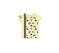 Minnie Mouse Kurzarm-Shirt für Mädchen | weiß & gelb | gelb,140