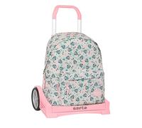 Safta Minnie Mouse Minty 17.35l 31x43x13 Cm Wheeled Backpack Beige,Rosa Kinder