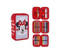 Minnie Mouse Schreibset Komplett 44-teiliges Federmäppchen für Kinder