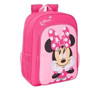 Minnie Mouse Schulrucksack für Kinder, Kinderrucksack, anpassbar an Kinderwagen, ideal für Kinder im Schulalter, bequem und vielseitig, Qualität und Widerstandsfähigkeit, 33 x 14 x 42 cm