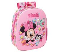 Minnie Mouse Schulrucksack mit 3D-Design, ideal für Kinder verschiedener Altersgruppen, bequem und vielseitig, Qualität und Widerstandsfähigkeit, 27 x 10 x 33 cm