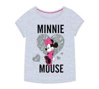Minnie Mouse Shirt mit glitzerndem Herz, grau 122