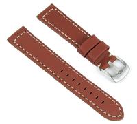 Minott Basel Uhrenarmband Kalbsleder Band Kupferbraun Ziernaht 22mm