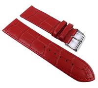 Minott Big Fashion - Louis. Prägung Uhrenarmband Kalbsleder Band Rot