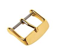 Minott Chrono Dornschließe Edelstahl IP Gelbgoldfarben für Lederarmbänder
