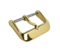 Minott Chrono Dornschließe Edelstahl IP Gold für Lederarmbänder 20333