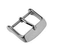 Minott Chrono Dornschließe Edelstahl Schließe Silberfarben für Lederarmbänder 24276S