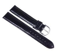 Minott Eidechs-Narbung Ersatzband Uhrenarmband Kalbsleder Band XL schwarz 23579S