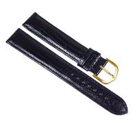 Minott Eidechs-Narbung Ersatzband Uhrenarmband Kalbsleder Band XL schwarz 23580G