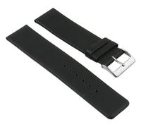 Minott Ersatzband Uhrenarmband gleichlaufend Leder schwarz 25781S