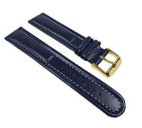 Minott Ersatzband Uhrenarmband Kalbsleder Band Dunkelblau XL - Überlänge 22789G