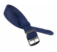Minott Ersatzband Uhrenarmband Perlon / Textil Durchzugsband Blau 23271S