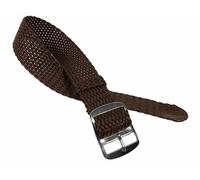 Minott Ersatzband Uhrenarmband Perlon / Textil Durchzugsband Braun 23269S