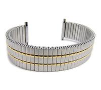 Minott Flex Band Ersatzband Uhrenarmband Bicolor Zugband mit Teleskop-Anstoß