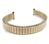 Minott Flex Band Ersatzband Uhrenarmband Edelstahl Zugband Goldfarben 12mm 21080