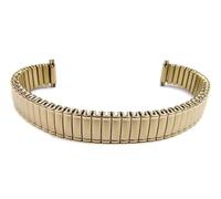 Minott Flex Band Ersatzband Uhrenarmband PVD Gold Zugband mit Teleskop-Anstoß 21089