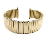 Minott Flex Band Ersatzband Uhrenarmband PVD Gold Zugband mit Teleskop-Anstoß 21100