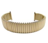 Minott Flex Band Ersatzband Uhrenarmband PVD Gold Zugband mit Teleskop-Anstoß 21101