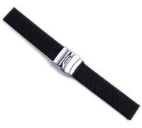 Minott Rubber Sport Uhrenarmband Silikon schwarz Wasserfest 20977S
