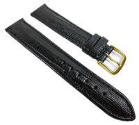 Minott Teju-Print Ersatzband Uhrenarmband Kalbsleder Band schwarz 22145G