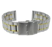 Minott > Uhrenarmband bicolor massives Edelstahlband > Edelstahl