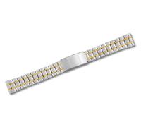 Minott Uhrenarmband Edelstahl bicolor Faltschließe gerader Anstoß