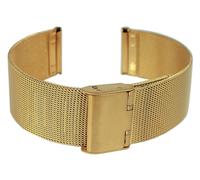 Minott Uhrenarmband Edelstahl gelbgoldfarben Edelstahlband Milanaise