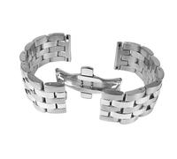 Minott Uhrenarmband Edelstahl Massiv Silberfarben 24320