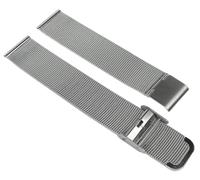 Minott > Uhrenarmband Edelstahl Milanaise silberfarben > Edelstahlband