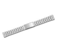 Minott Uhrenarmband Edelstahl silberfarben Faltschließe gerader Anstoß
