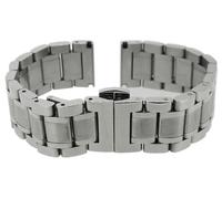 Minott > Uhrenarmband Edelstahlband massiv > Edelstahl silberfarben