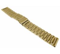 Minott Uhrenarmband Edelstahlband massiv gelbgoldfarben Faltschließe