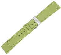 Minott Uhrenarmband Kalbsleder grün Ton in Ton Naht Verlauf flach
