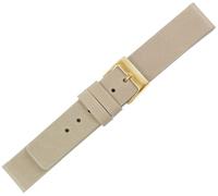 Minott Uhrenarmband Kalbsleder Vintage gleichlaufend beige flach glatt