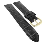 Minott Uhrenarmband Leder grau mit Alligatorprägung 29486