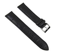 Minott Uhrenarmband Leder Kroko-Print schwarz 22mm XL 23592S