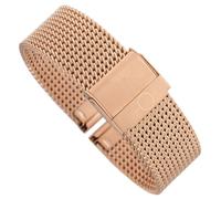 Minott Uhrenarmband Milanaise Edelstahl glänzend rosegoldfarben 30678