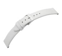 Minott Uhrenarmband XL Leder glatt weiß Verlauf Dornschließe