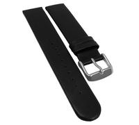 Minott Vegan Uhrenarmband schwarz glatt gleichlaufend Apfelfaser