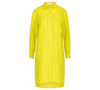 Mint & Mia Damen Leinen Midikleid Aus Hochwertigem Material Mit Hemdkragen Lässiges Kleid, Lime, 42 EU