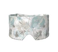 Mintgraue Blätter, Vollständige Augenabdeckungen, lichtblockierende Augenmaske, Schlafaugen- und Ohrenschützer