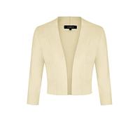 MINTLIMIT Bolero Damen Open Knit Cardigan Strickjacke Langarmshirt Kurz Zum Kleid Shrug Cardigan Top,Beige,M