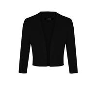 MINTLIMIT Damen Open Knit Cardigan Strickjacke Bolero Kurz 3/4 Ärmel Festlich Cardigans mit Knopf Boleroshrug